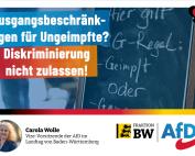 Carola Wolle / Dr. Rainer Balzer: Diskriminierung in Biberach nicht zulassen