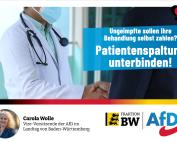 Carola Wolle: Patientenspaltung unterbinden!