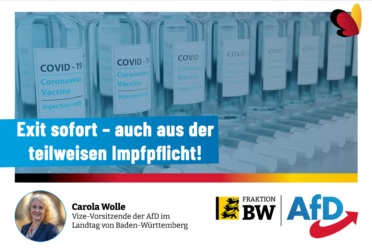 Carola Wolle: Exit sofort – auch aus der einrichtungsbezogenen Impfpflicht