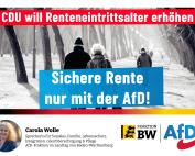 Carola Wolle: CDU will Renteneintrittsalter erhöhen - Sichere Rente nur mit der AfD!